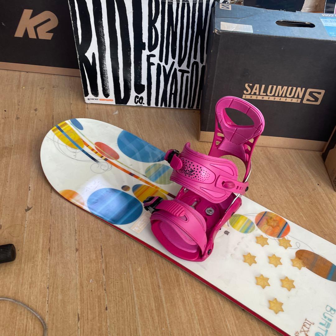 BURTON×STTELA　バートン　バインディング付　スノーボードセット