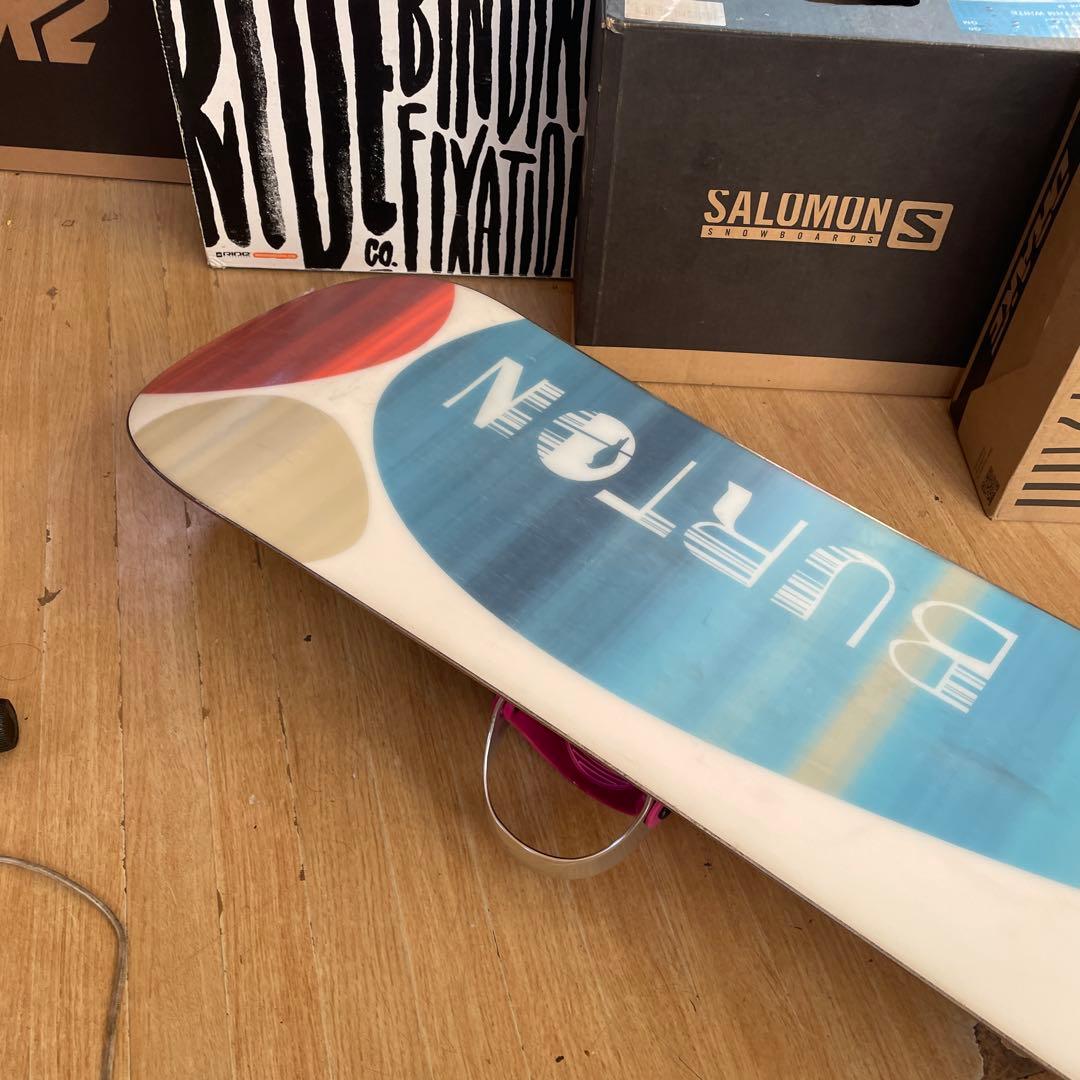 BURTON×STTELA　バートン　バインディング付　スノーボードセット