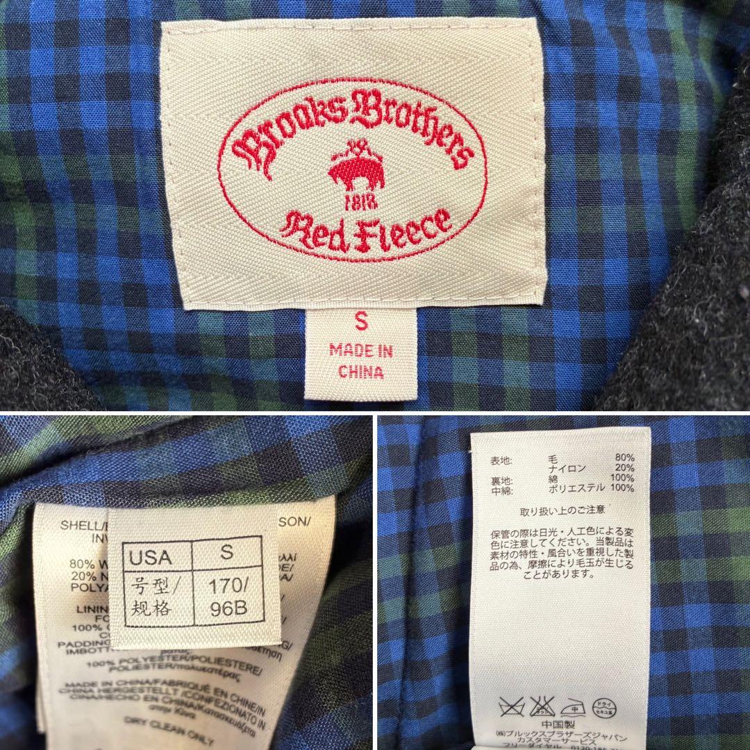 Brooks Brothers ウールベスト　チャコールグレー　中綿　チェック柄