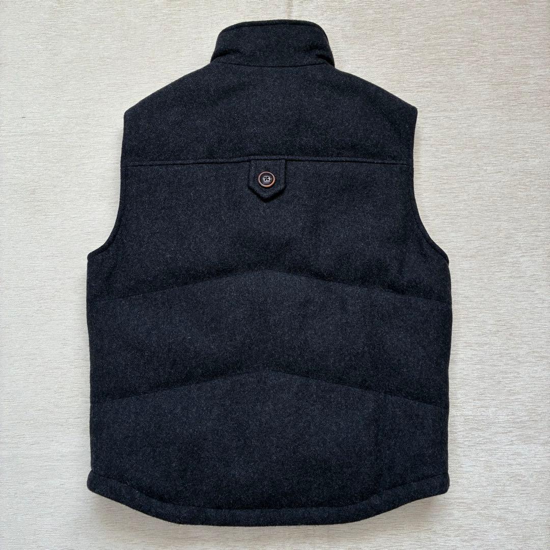 Brooks Brothers ウールベスト　チャコールグレー　中綿　チェック柄