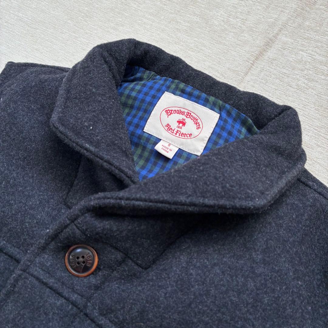Brooks Brothers ウールベスト　チャコールグレー　中綿　チェック柄