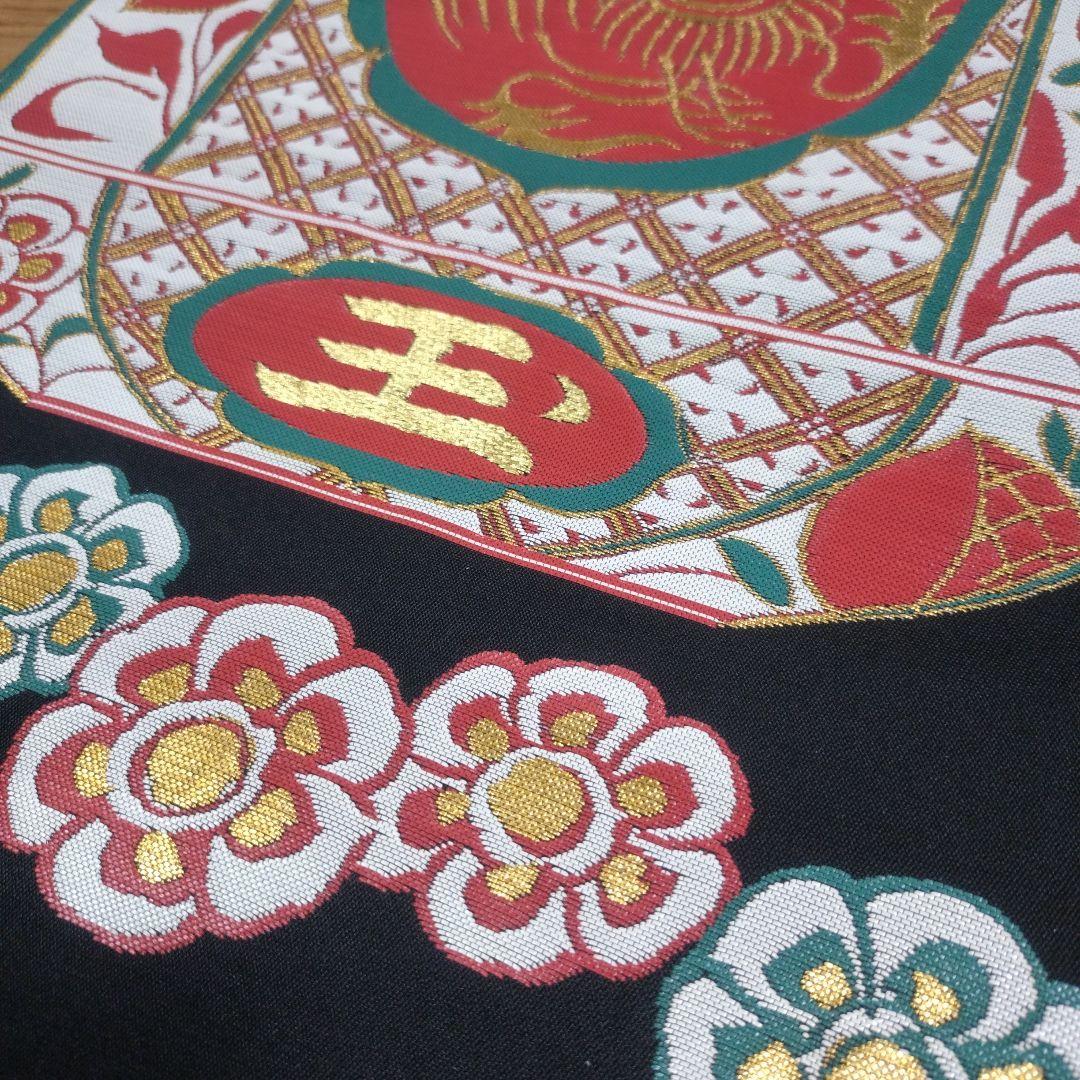 袋帯　正絹　龍村平蔵　赤絵満玉綿　希少　レア　未使用