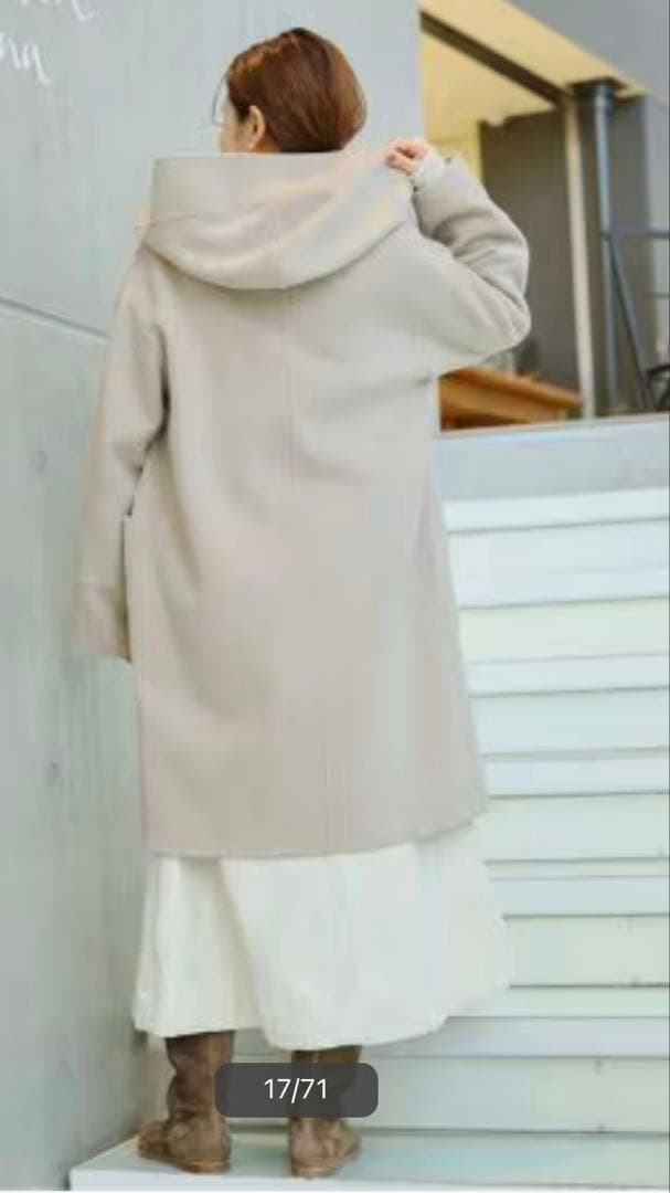 IENAスーパー160ダブルフェイス フードコート新品タグ付き