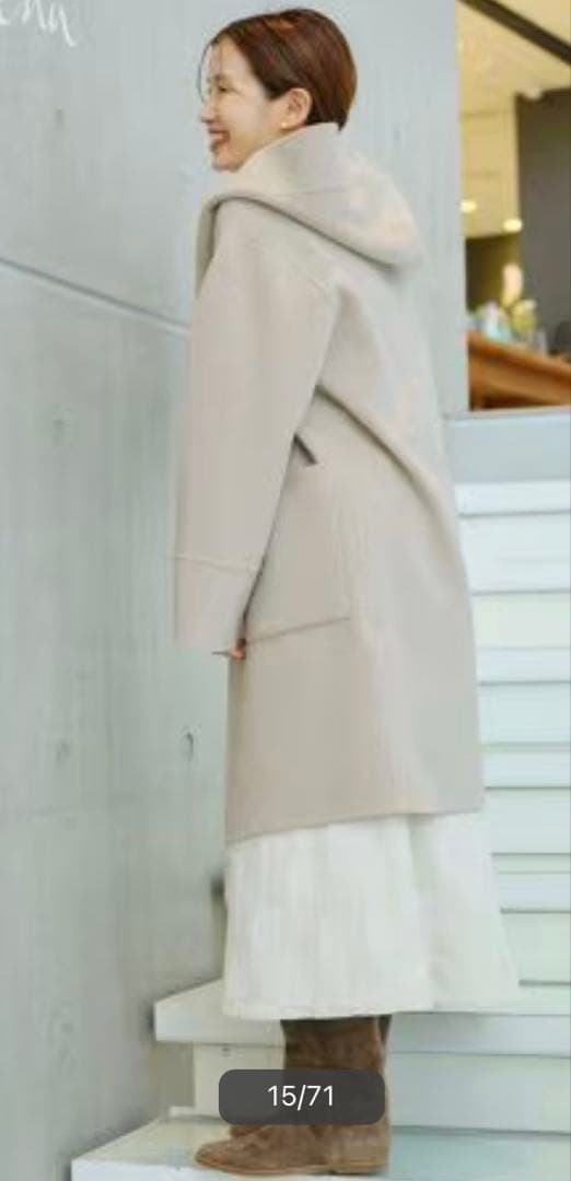 IENAスーパー160ダブルフェイス フードコート新品タグ付き