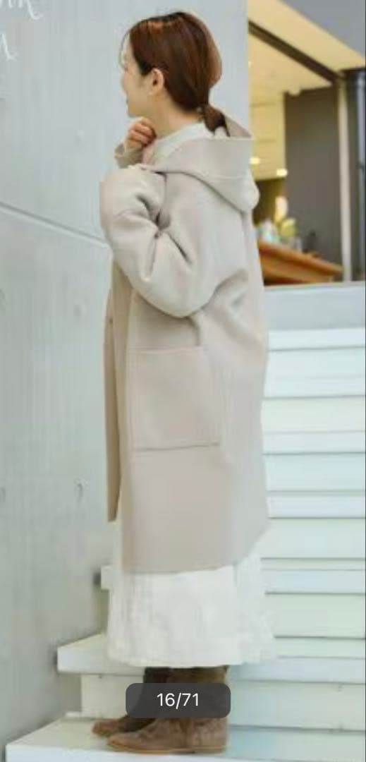 IENAスーパー160ダブルフェイス フードコート新品タグ付き