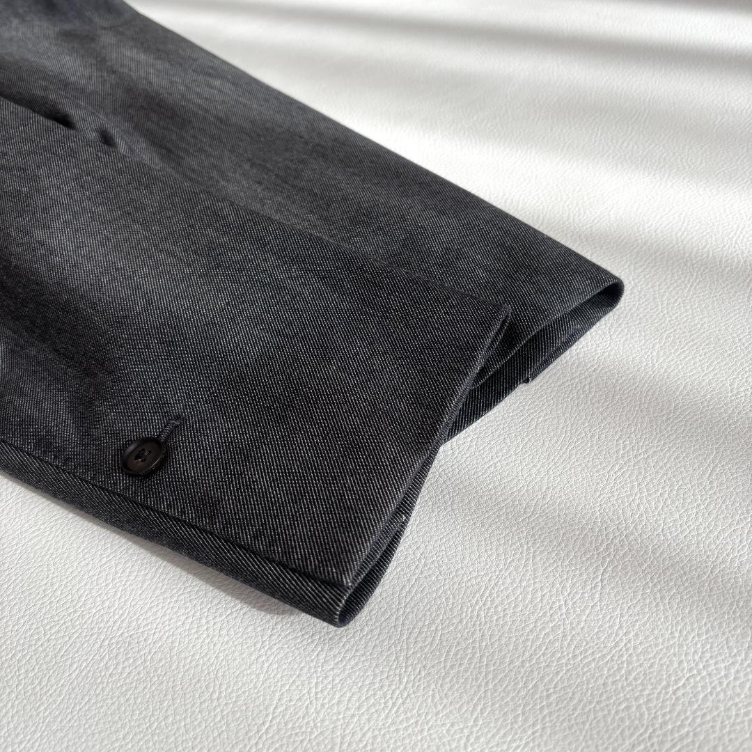 【カシミヤ混】フランクリンテーラード ジャケット デニム シルク M相当 日本製