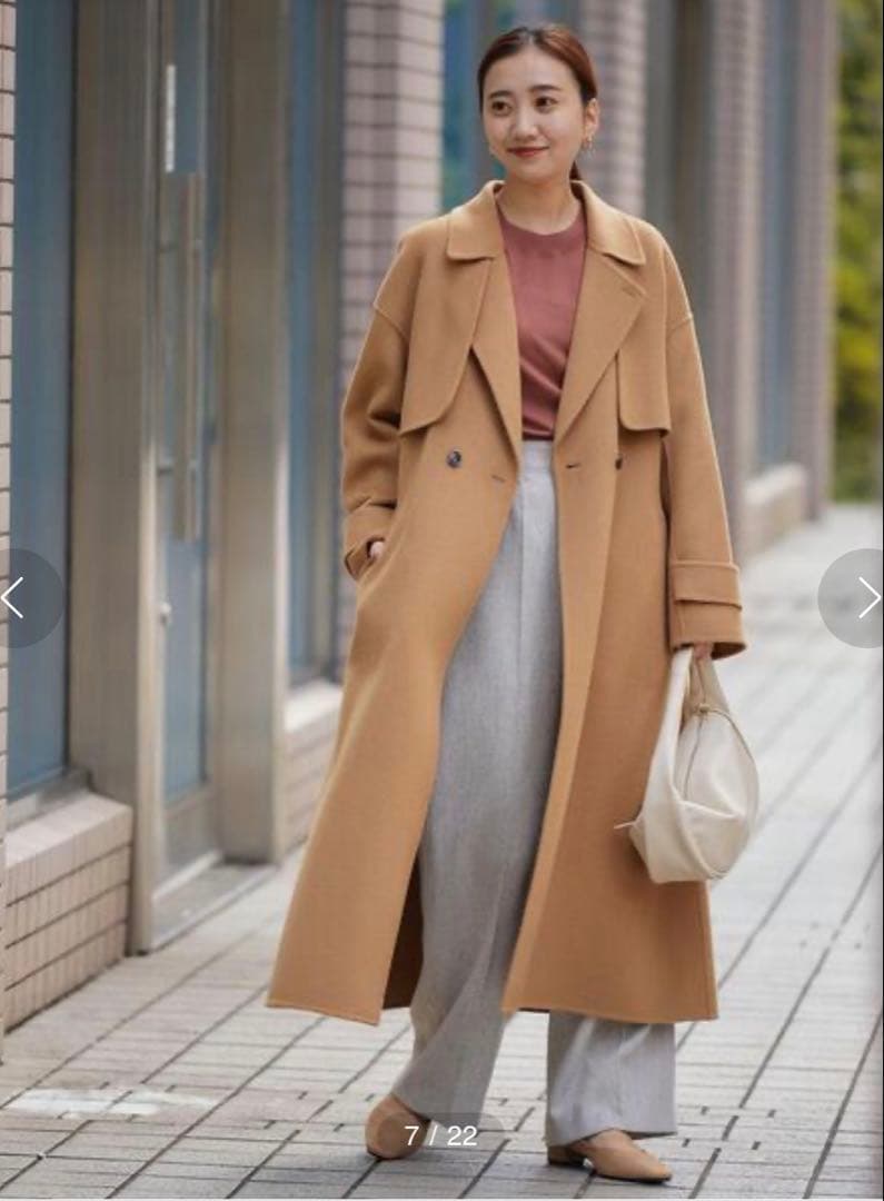 リバーロングトレンチコート green level relaxing コート