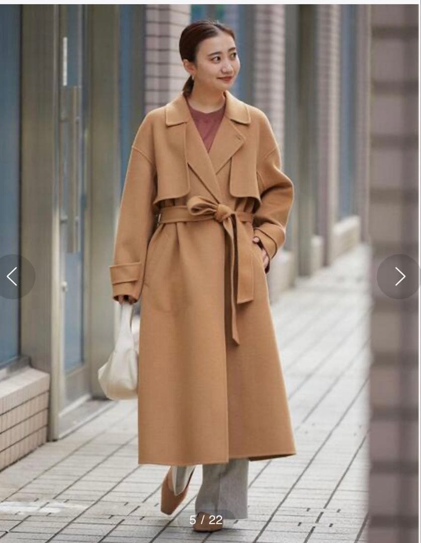 リバーロングトレンチコート green level relaxing コート