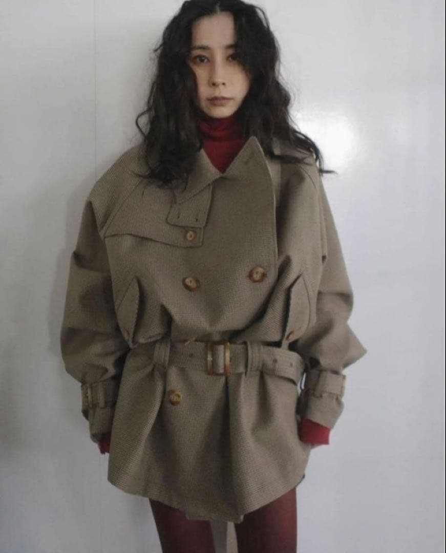 【新品】Ameri／DADDY MIDI TRENCH COAT／Sサイズ