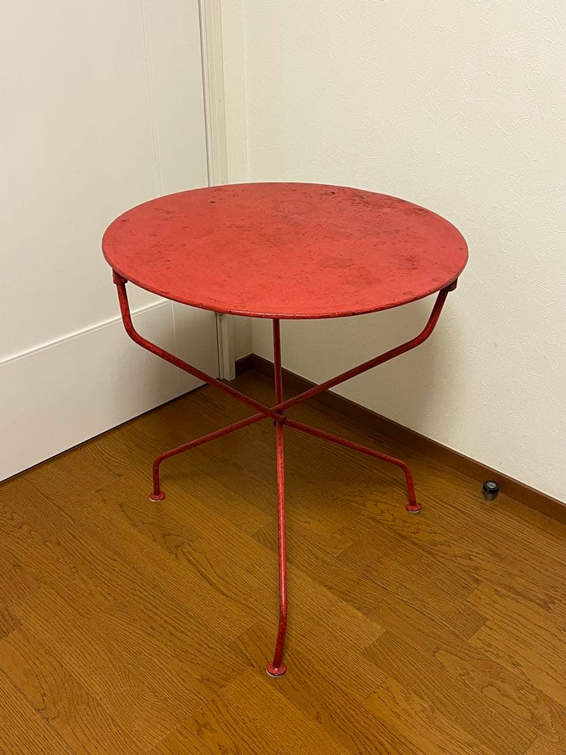 【桜埜】ロイズアンティークス　クラシックな赤いテーブル