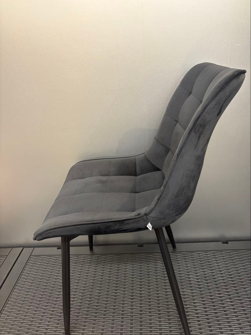 WOLTU ダイニングチェア 2脚セット デザイナーズチェア グレー