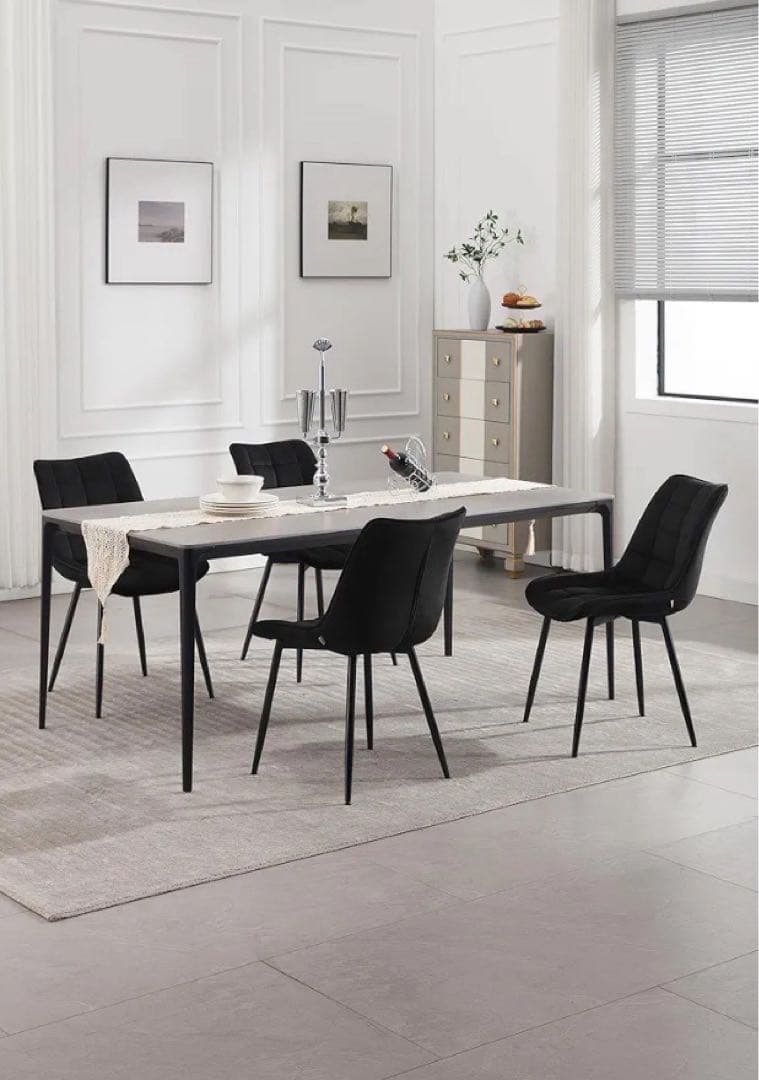 WOLTU ダイニングチェア 2脚セット デザイナーズチェア グレー