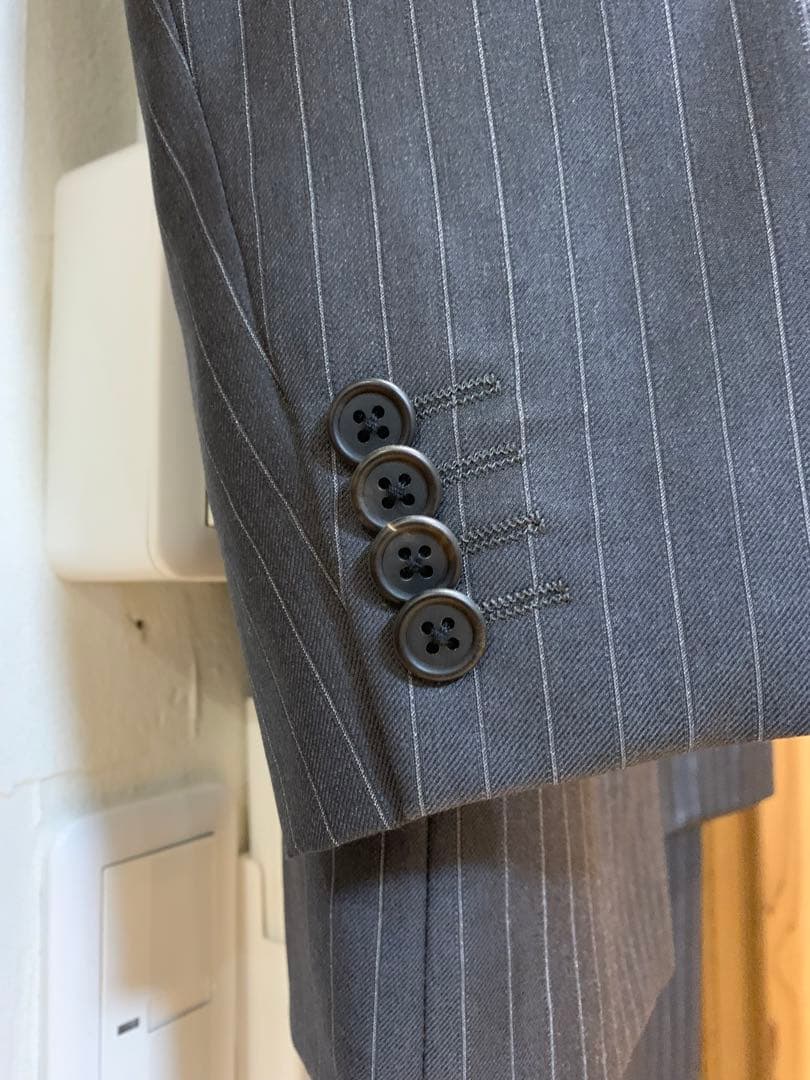L ポールスミス スーツ グレー ストライプ