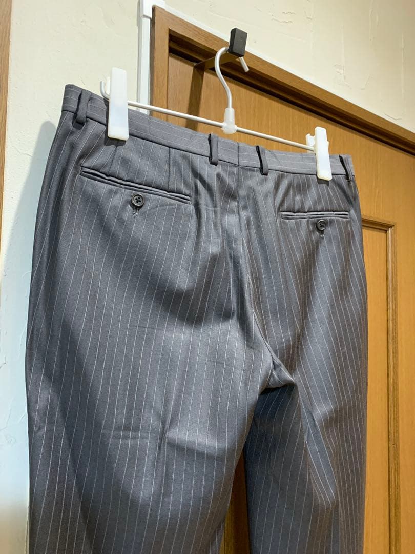 L ポールスミス スーツ グレー ストライプ