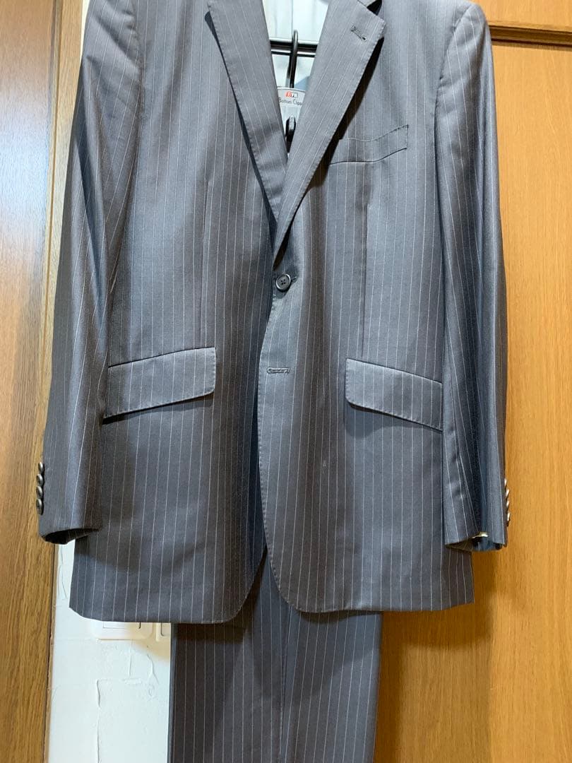 L ポールスミス スーツ グレー ストライプ
