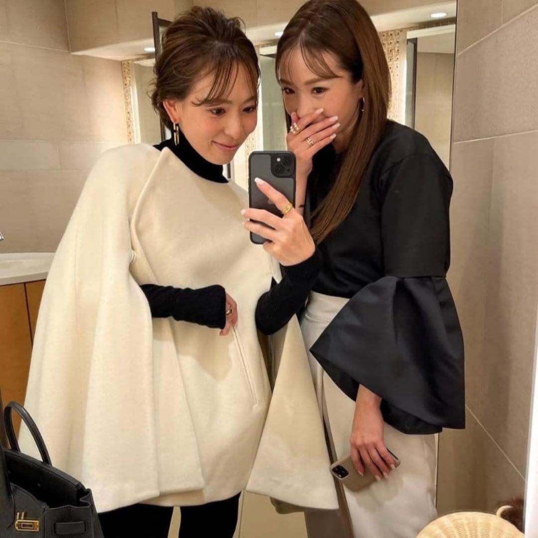 ♡heve♡ポンチョ♡コート♡ホワイト♡F♡