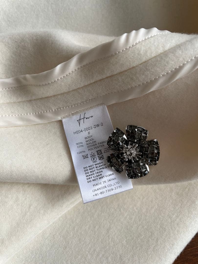 ♡heve♡ポンチョ♡コート♡ホワイト♡F♡