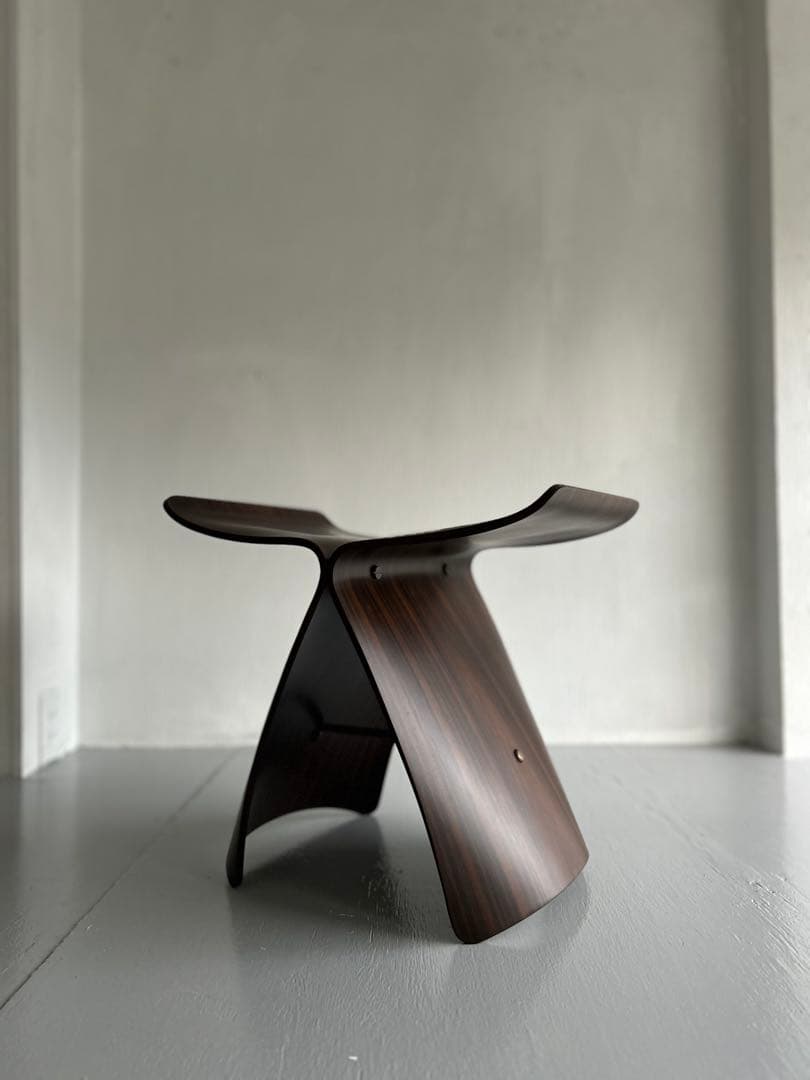 柳宗理　バタフライスツール　ローズウッド　民藝　ビンテージ　天童木工