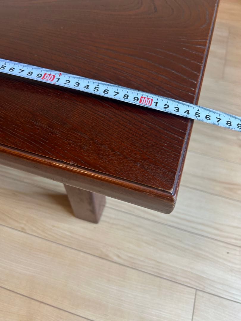 ひ*こ様 昭和レトロ 折りたたみ式座卓 天然木化粧合板