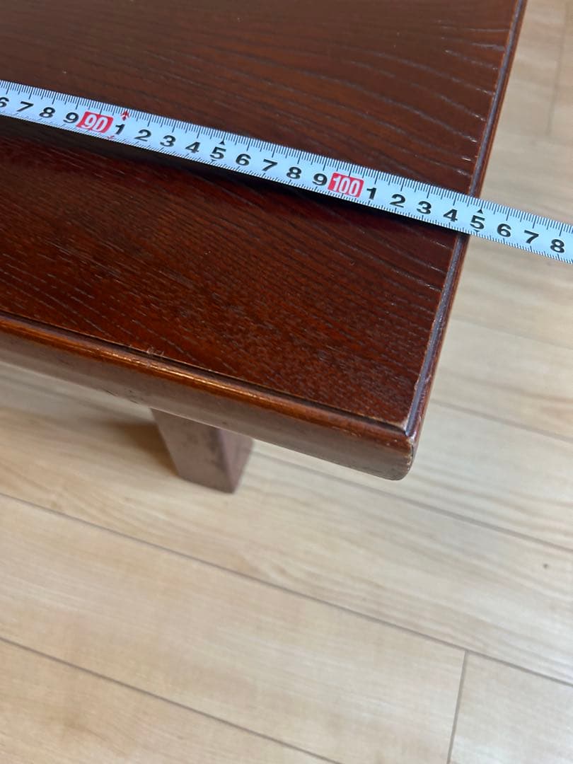 ひ*こ様 昭和レトロ 折りたたみ式座卓 天然木化粧合板