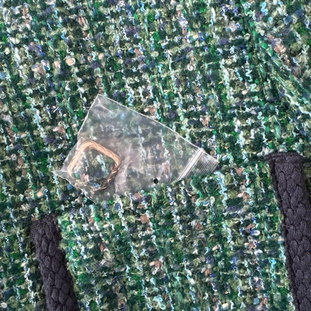 美品✨ツイードジャケット　DHOLIC グリーン