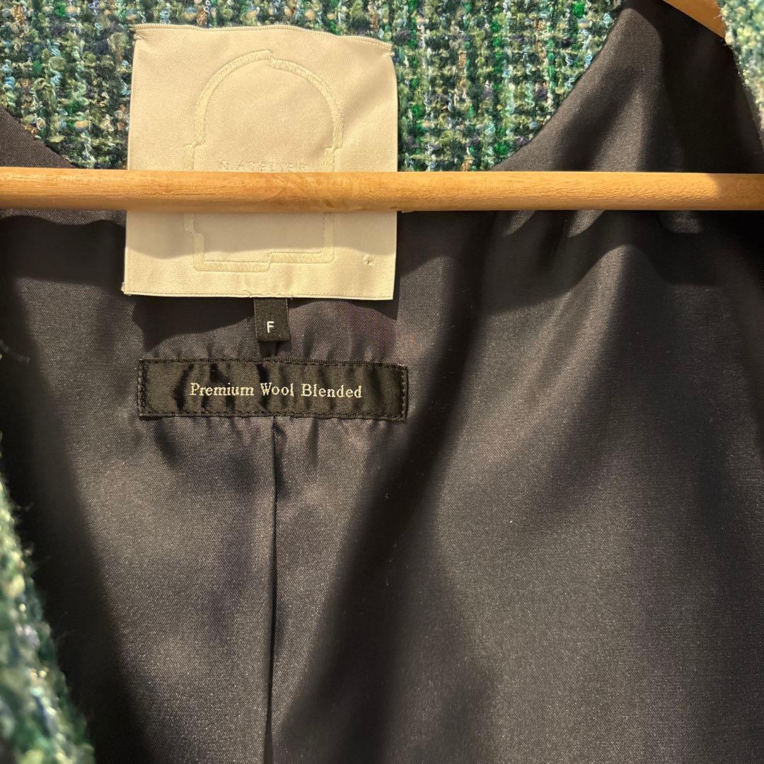 美品✨ツイードジャケット　DHOLIC グリーン