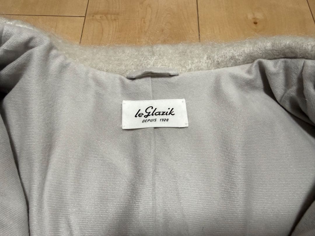 【値下】LE GLAZIK ウールモヘヤ ジップパーカー