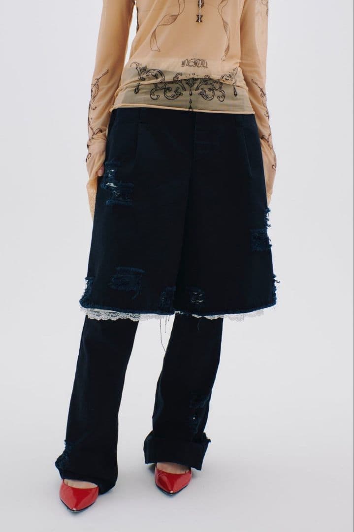 完売品 neith. Twill Lingerie Half Pants