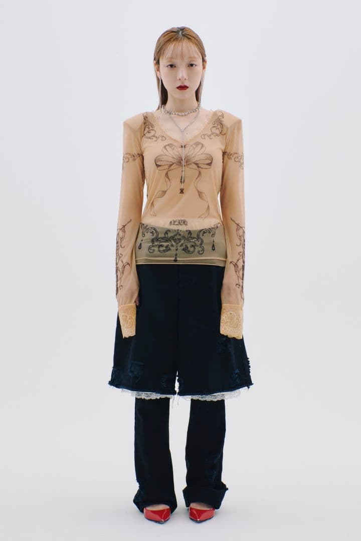 完売品 neith. Twill Lingerie Half Pants