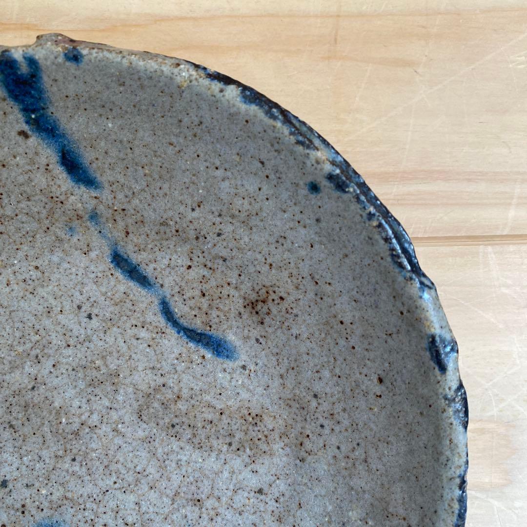 小野哲平　大皿④金継跡有