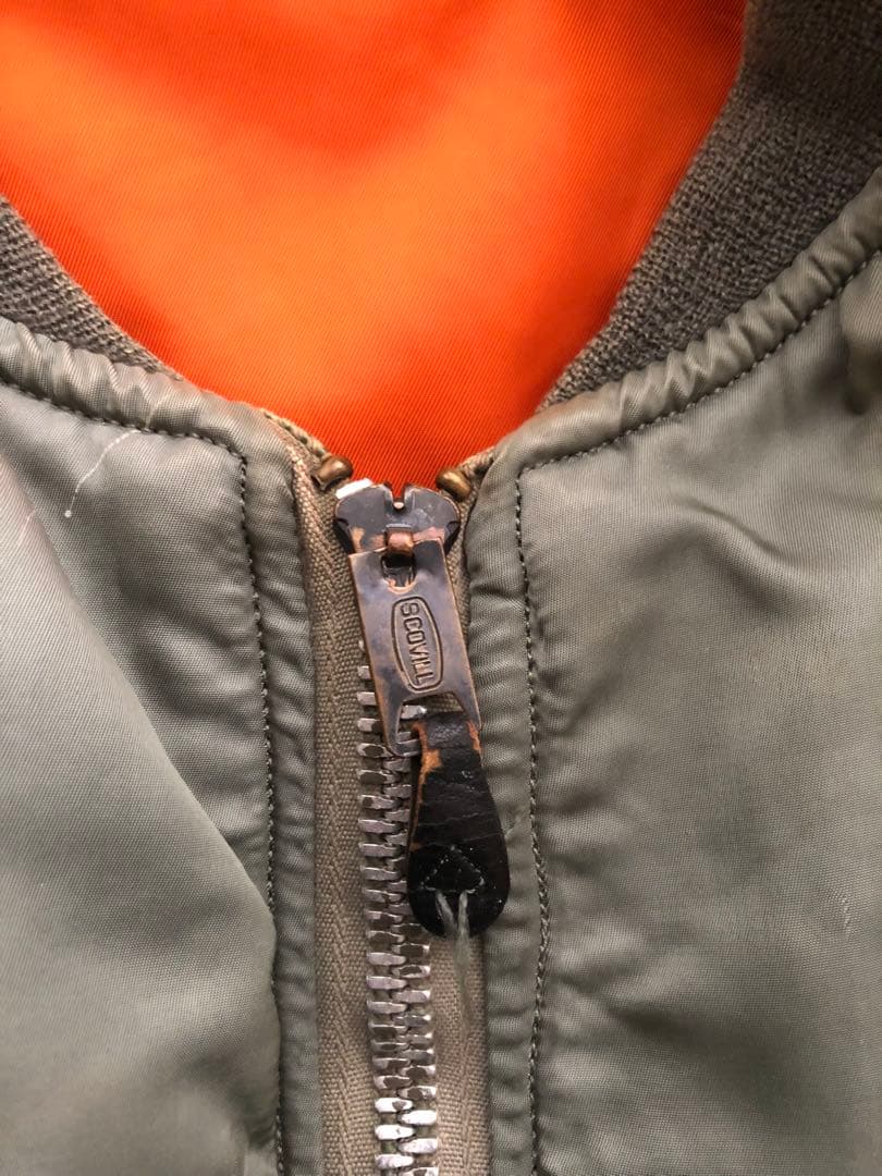 実物 米軍 MA-1 アルファ社 フライトジャケット