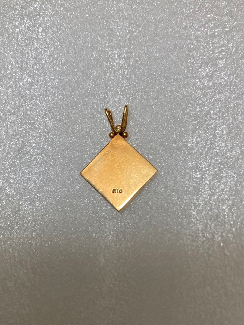 ペンダントトップ　k18 金　オニキス