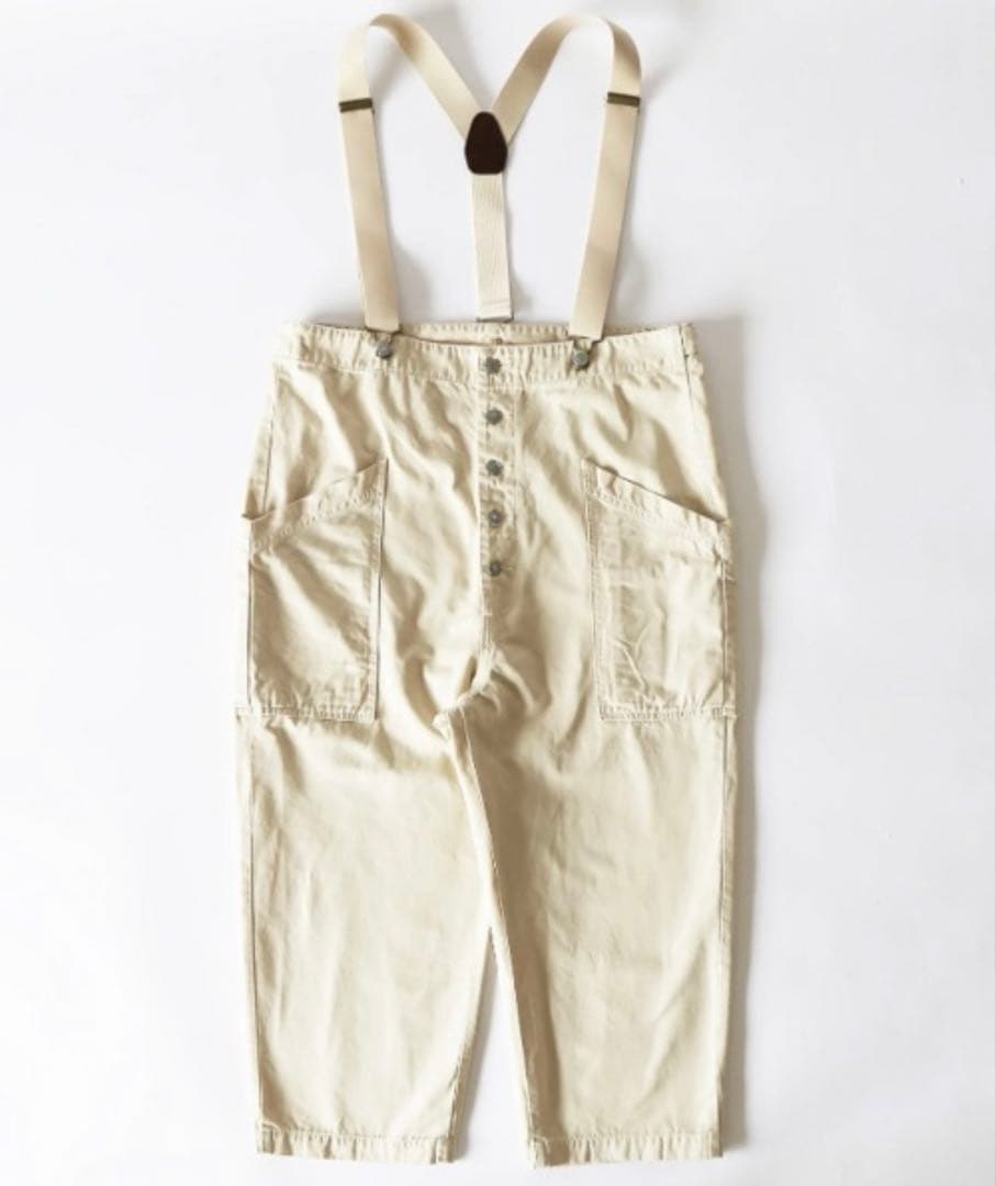 HARVESTY チノサスペンダーガーデンパンツ