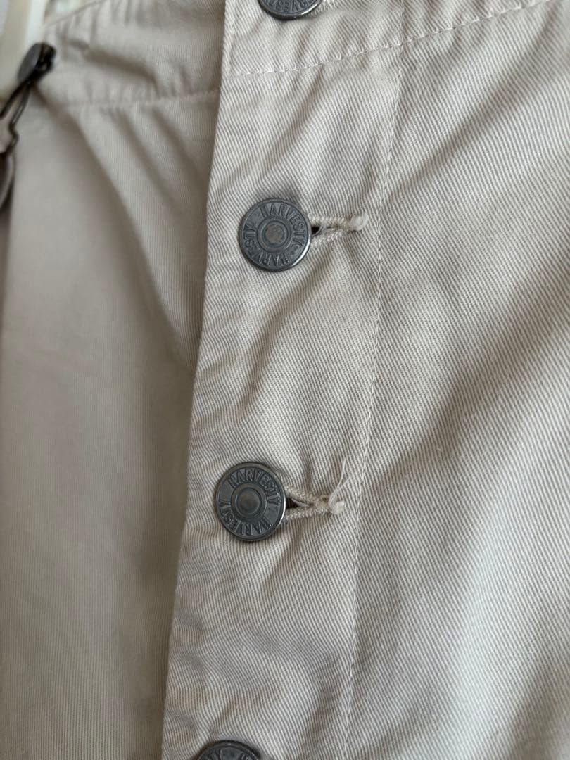 HARVESTY チノサスペンダーガーデンパンツ