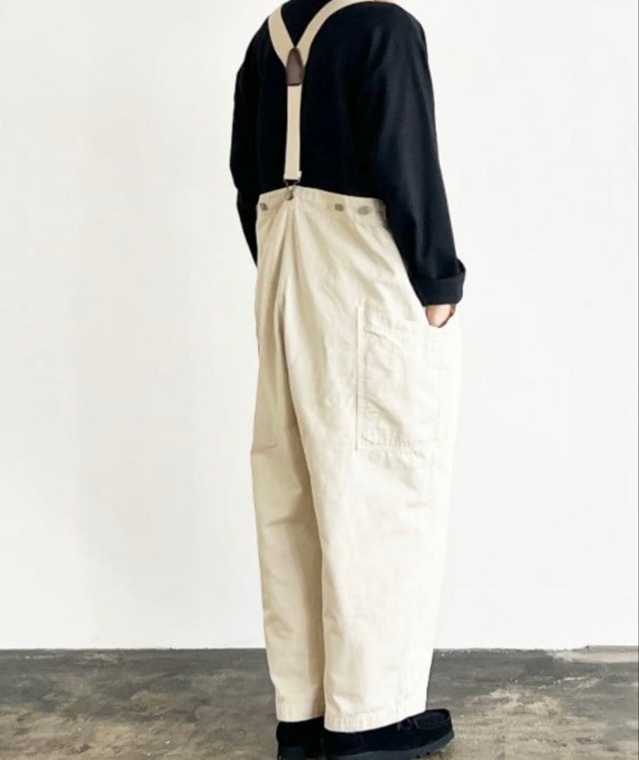 HARVESTY チノサスペンダーガーデンパンツ