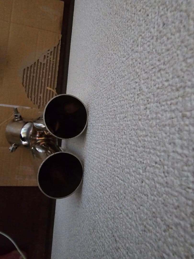 ゆプリウス50リアストレートマフラー、マフラーカッター