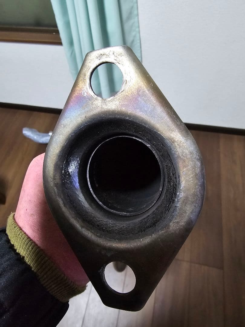 ゆプリウス50リアストレートマフラー、マフラーカッター