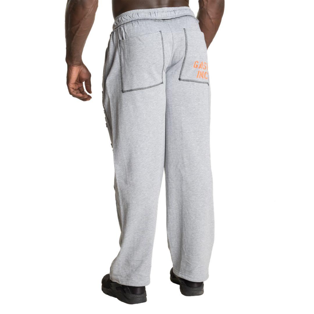 Gasp Division sweatpant, グレー/オレンジ L