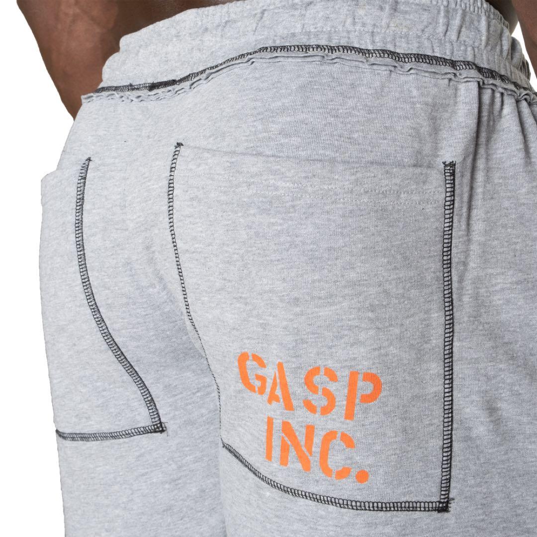 Gasp Division sweatpant, グレー/オレンジ L