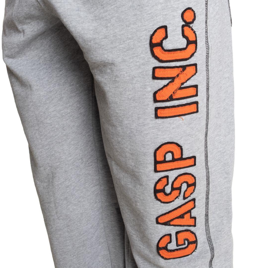 Gasp Division sweatpant, グレー/オレンジ L