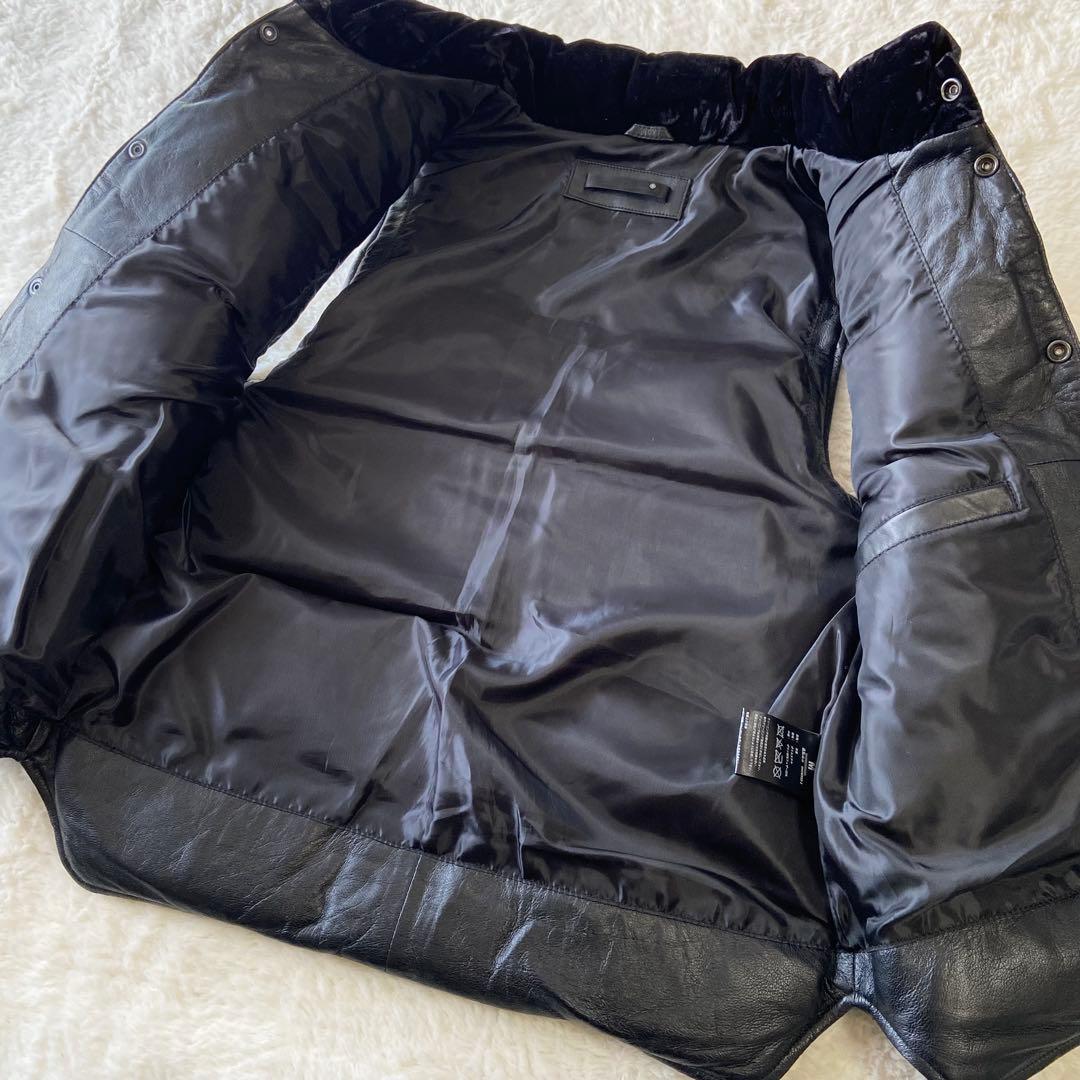 liugoo leathers リューグーレザーズ ラムスキン羊革 ダウンベスト