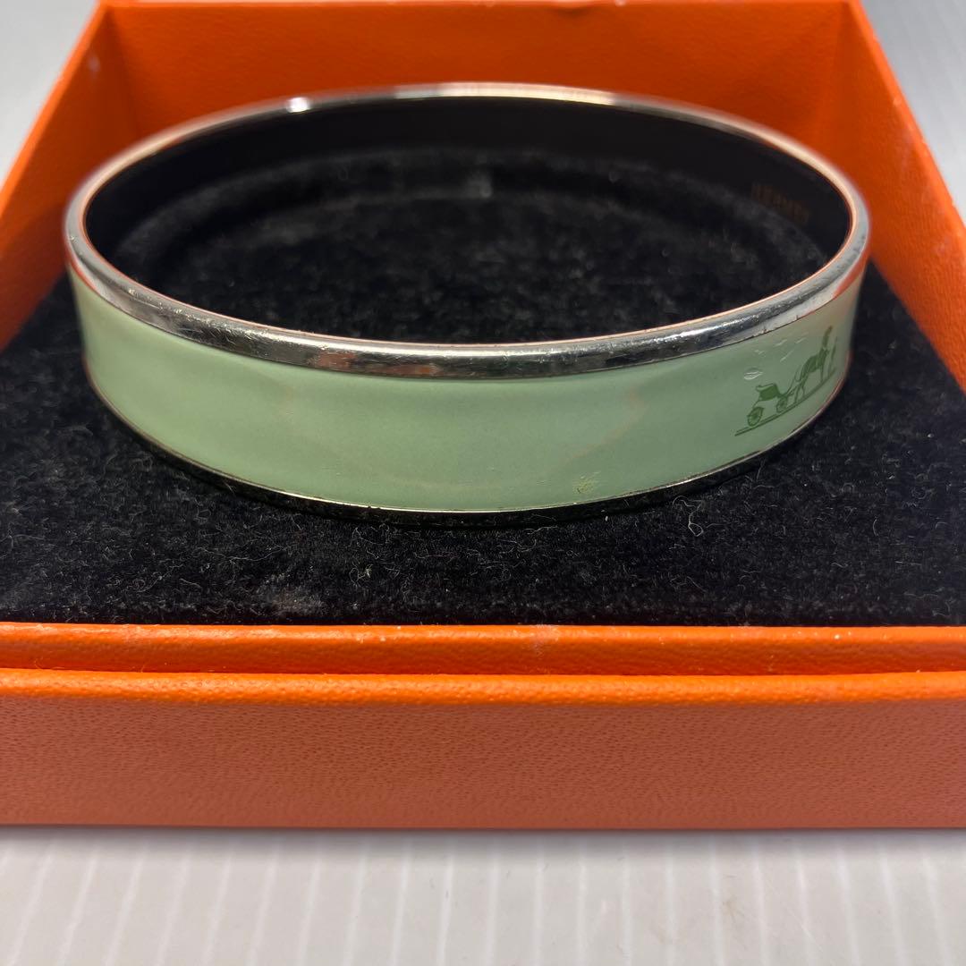 【HERMES/エルメス】バングル　エマイユPM カレーシュ　箱付　Ø 70