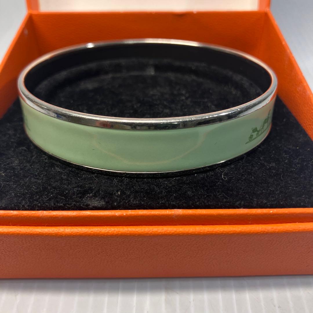 【HERMES/エルメス】バングル　エマイユPM カレーシュ　箱付　Ø 70