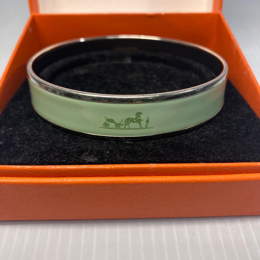 【HERMES/エルメス】バングル　エマイユPM カレーシュ　箱付　Ø 70