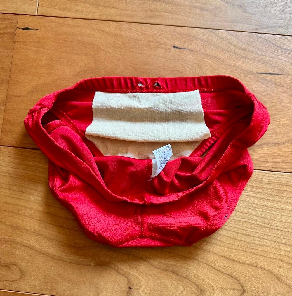 【レア】SPEEDO　ライフセーバー使用品　レッド　Mサイズ　競パン　光沢