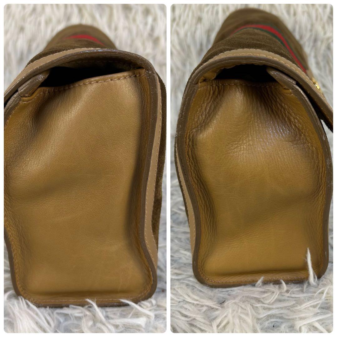 GUCCI クラッチバッグ シェリーライン インターロッキング 総柄 スエード