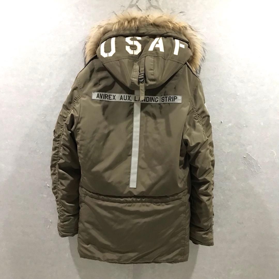 AVIREX N-3B フライトジャケット フルデコ レア カーキ M