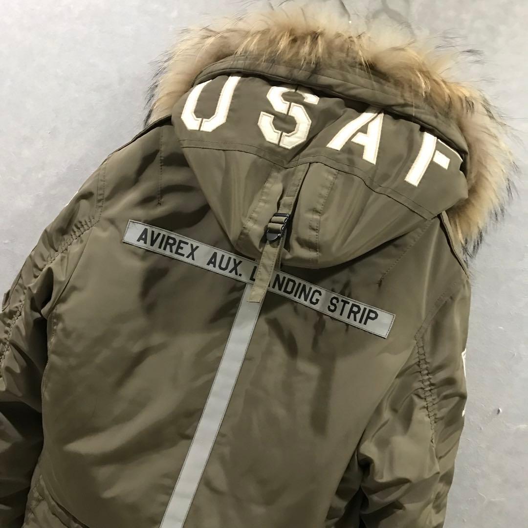 AVIREX N-3B フライトジャケット フルデコ レア カーキ M