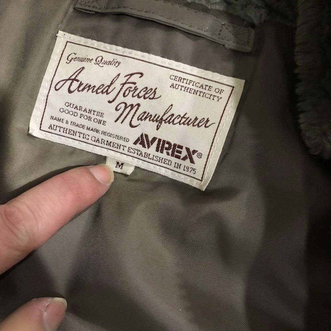 AVIREX N-3B フライトジャケット フルデコ レア カーキ M