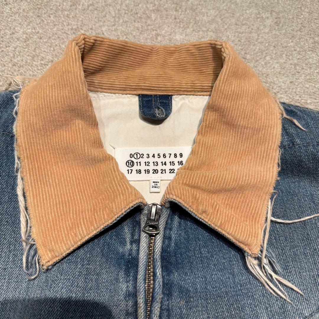 メゾンマルジェラ ディストレスト デニムジャケット ブルゾン 44サイズ